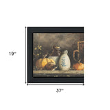 Pumpkin and Pods Black Framed Print Kitchen Wall Art - Homeroots - Flyclothing LLC