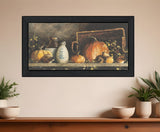 Pumpkin and Pods Black Framed Print Kitchen Wall Art - Homeroots