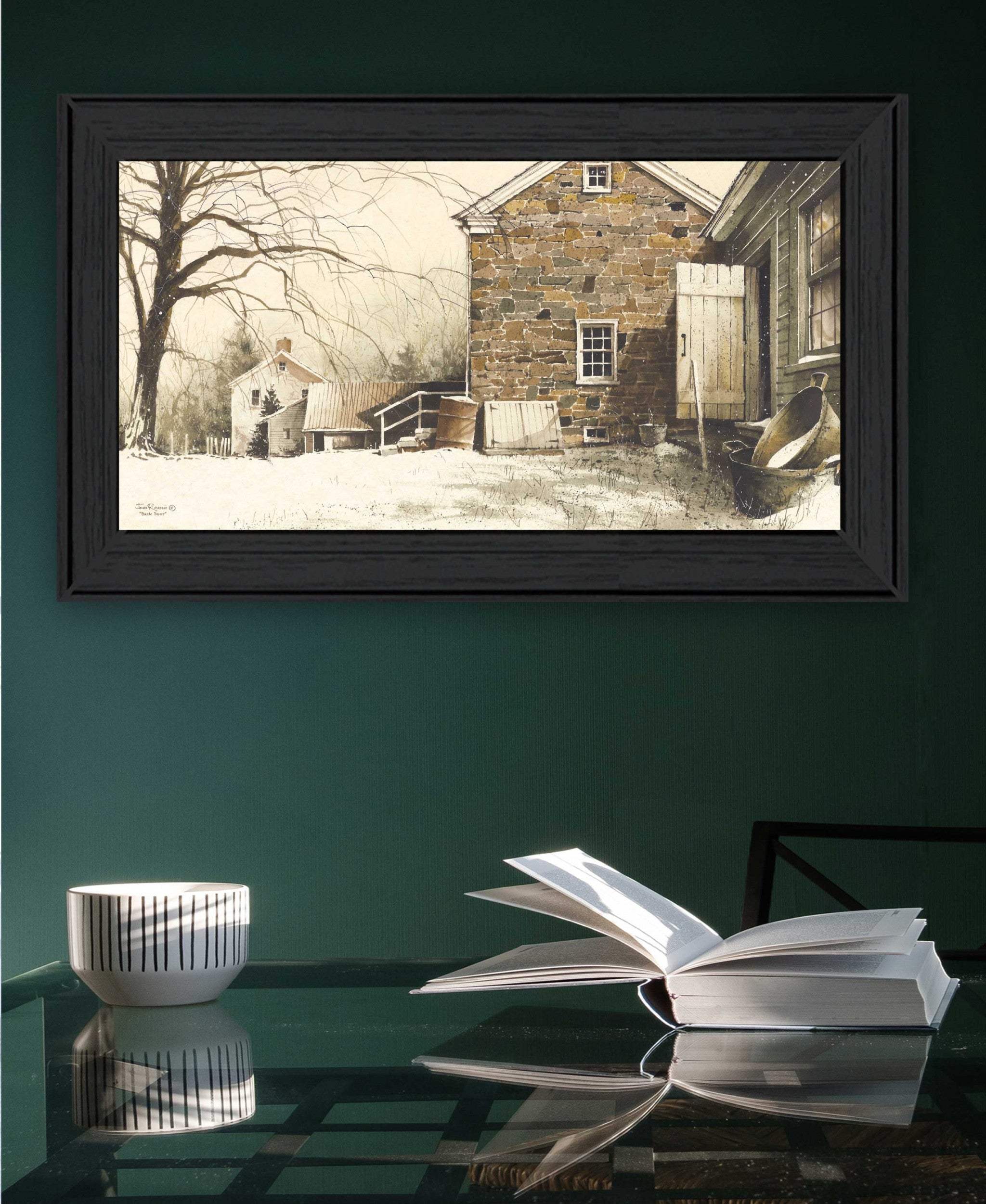 Back Door Black Framed Print Wall Art - Homeroots - Flyclothing LLC