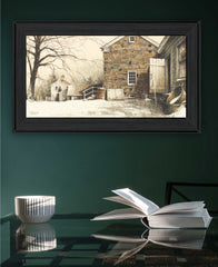 Back Door Black Framed Print Wall Art - Homeroots