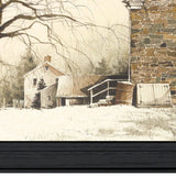 Back Door Black Framed Print Wall Art - Homeroots