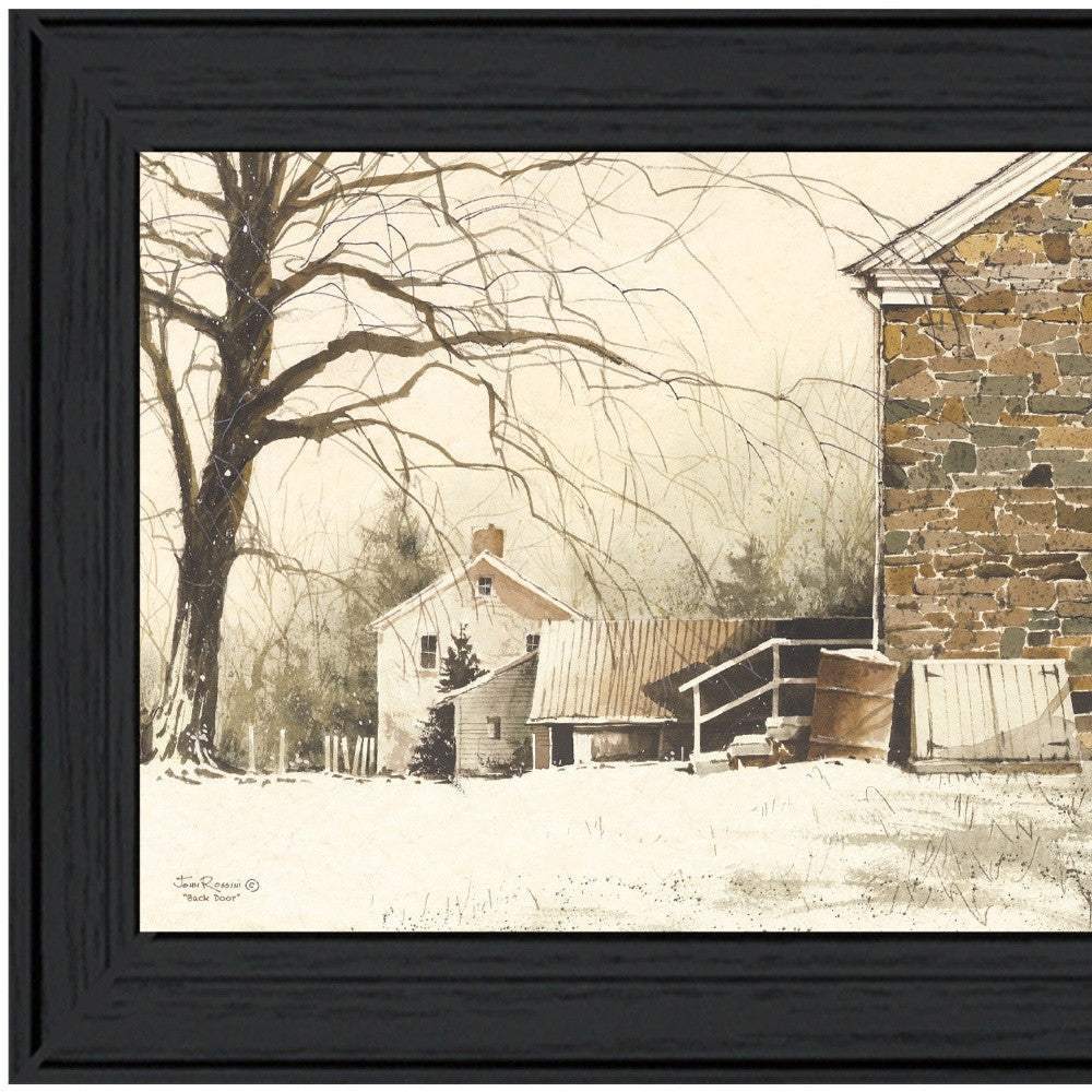 Back Door Black Framed Print Wall Art - Homeroots - Flyclothing LLC