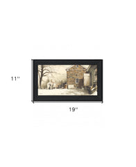Back Door Black Framed Print Wall Art - Homeroots