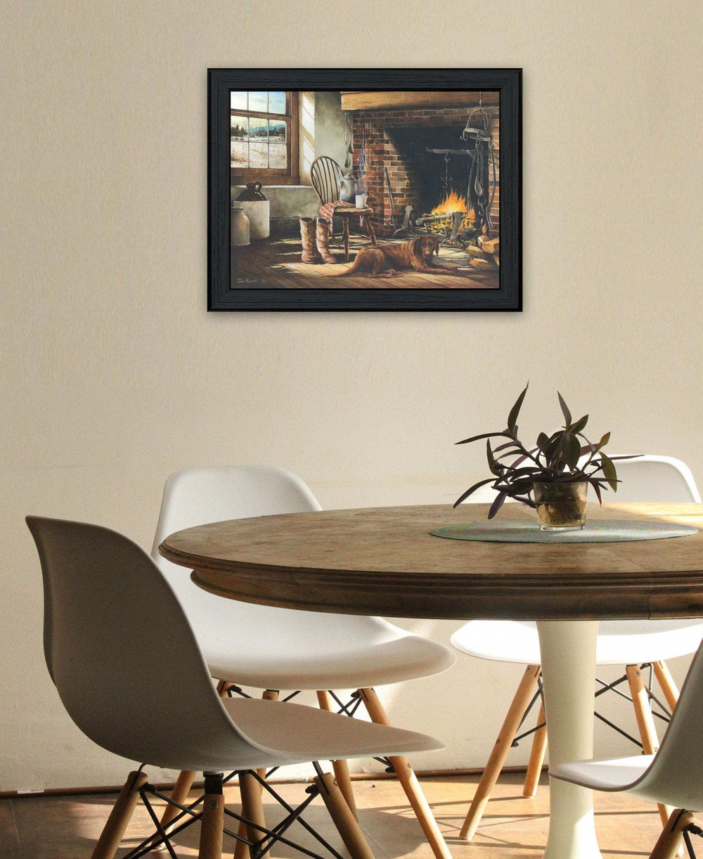 His Morning Coffee 1 Black Framed Print Wall Art - Homeroots - Flyclothing LLC