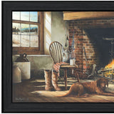 His Morning Coffee 1 Black Framed Print Wall Art - Homeroots