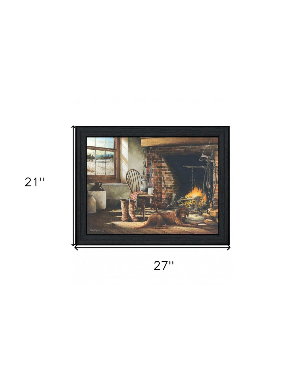 His Morning Coffee 1 Black Framed Print Wall Art - Homeroots - Flyclothing LLC