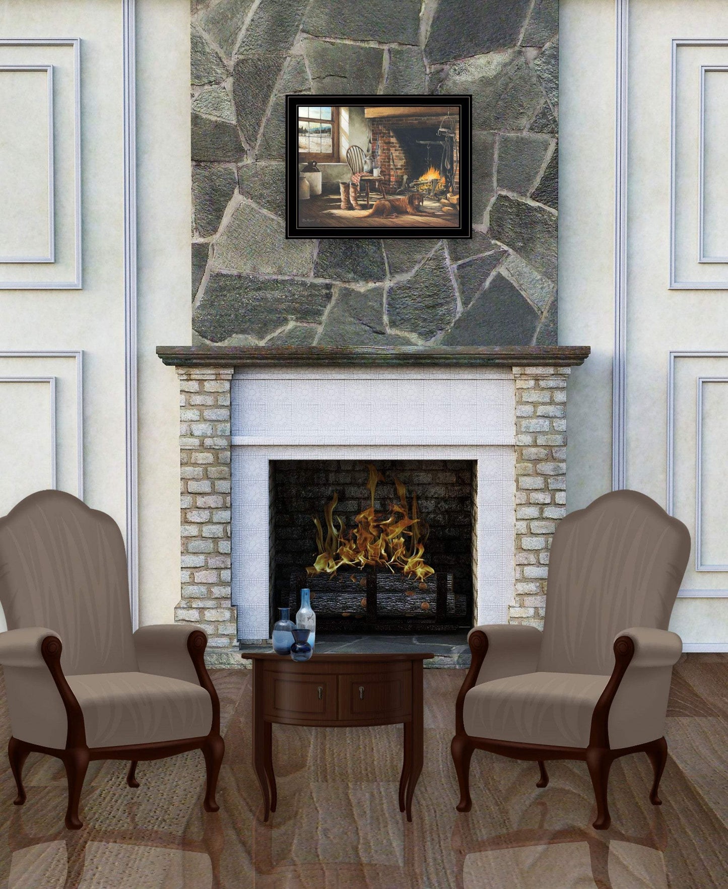 His Morning Coffee 2 Black Framed Print Wall Art - Homeroots - Flyclothing LLC