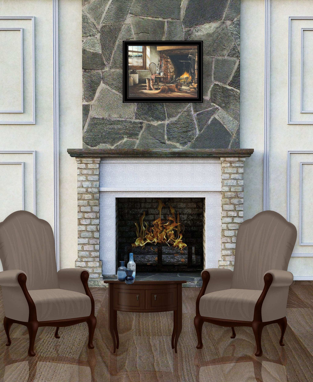 His Morning Coffee 2 Black Framed Print Wall Art - Homeroots - Flyclothing LLC