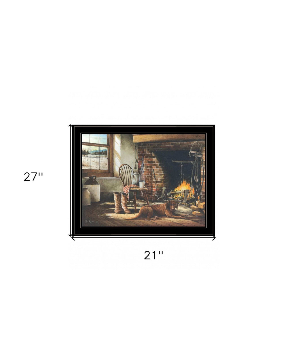His Morning Coffee 2 Black Framed Print Wall Art - Homeroots - Flyclothing LLC