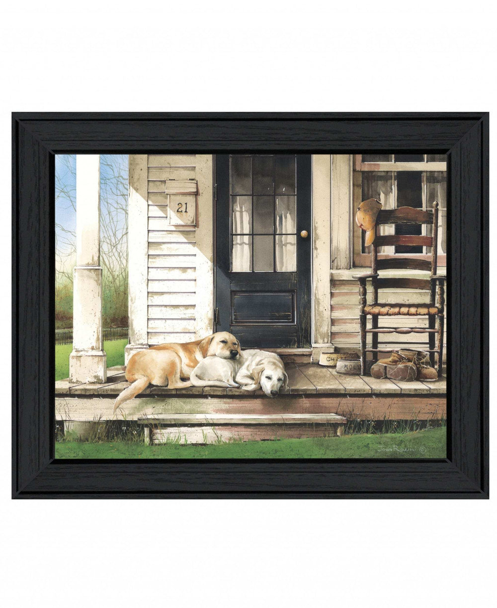 Chase and Molly Black Framed Print Wall Art - Homeroots - Flyclothing LLC