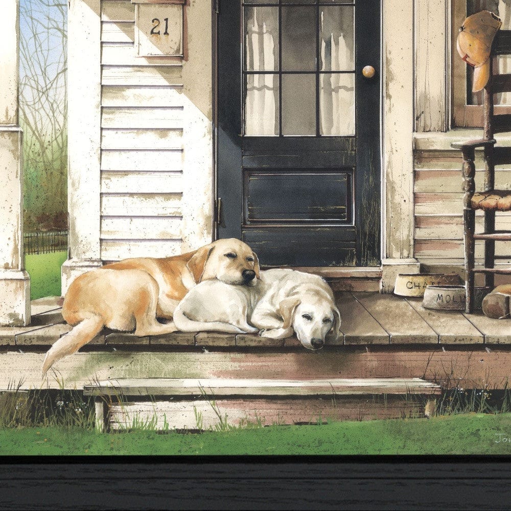 Chase and Molly Black Framed Print Wall Art - Homeroots