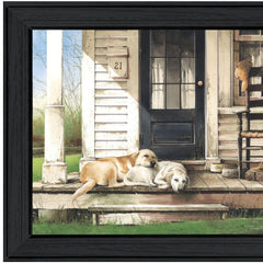 Chase and Molly Black Framed Print Wall Art - Homeroots