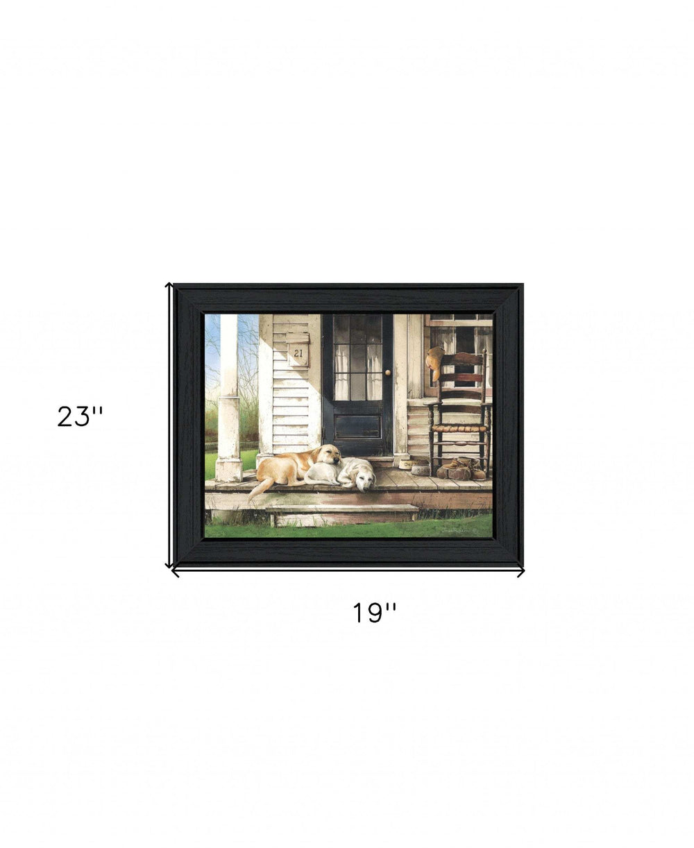 Chase and Molly Black Framed Print Wall Art - Homeroots - Flyclothing LLC