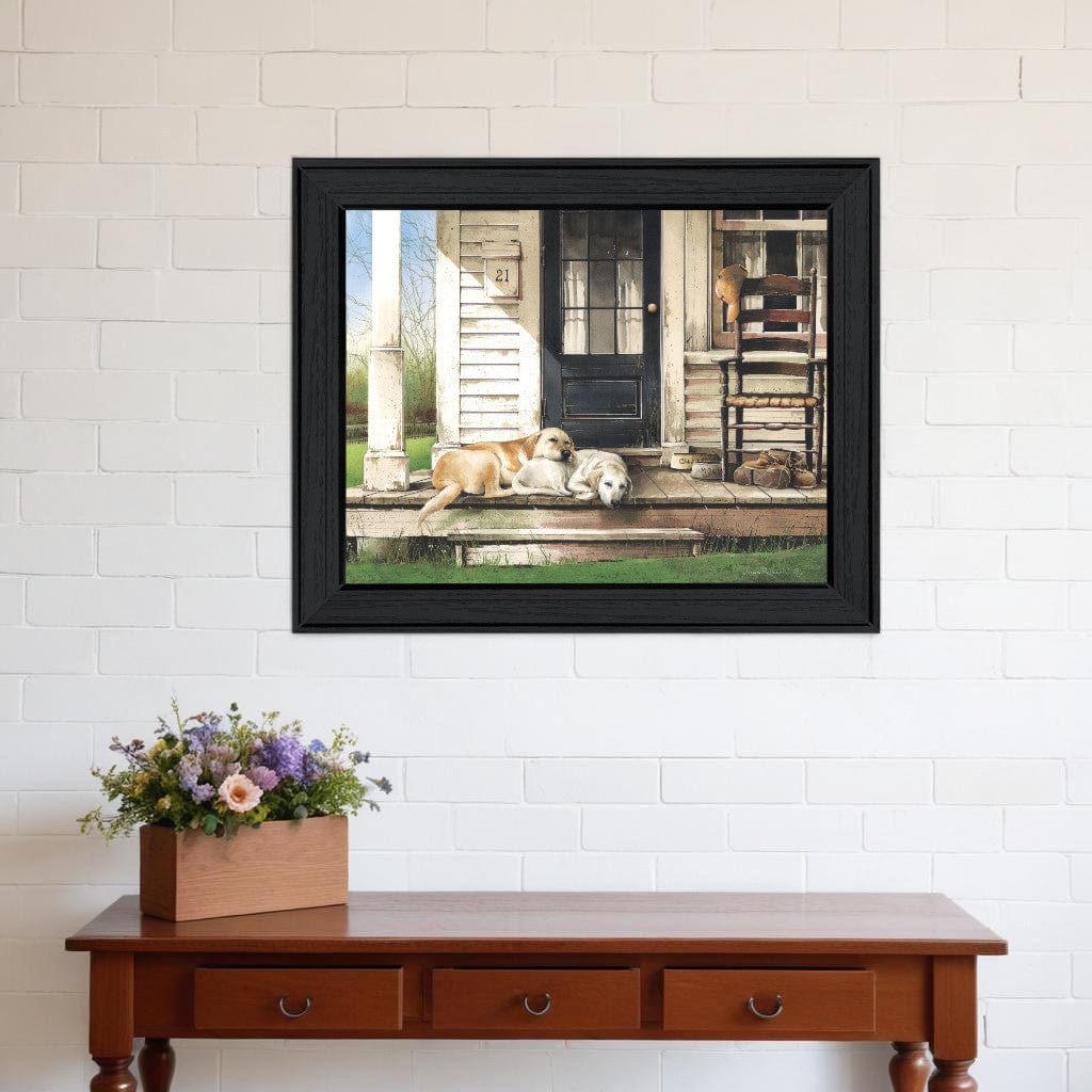 Chase and Molly Black Framed Print Wall Art - Homeroots