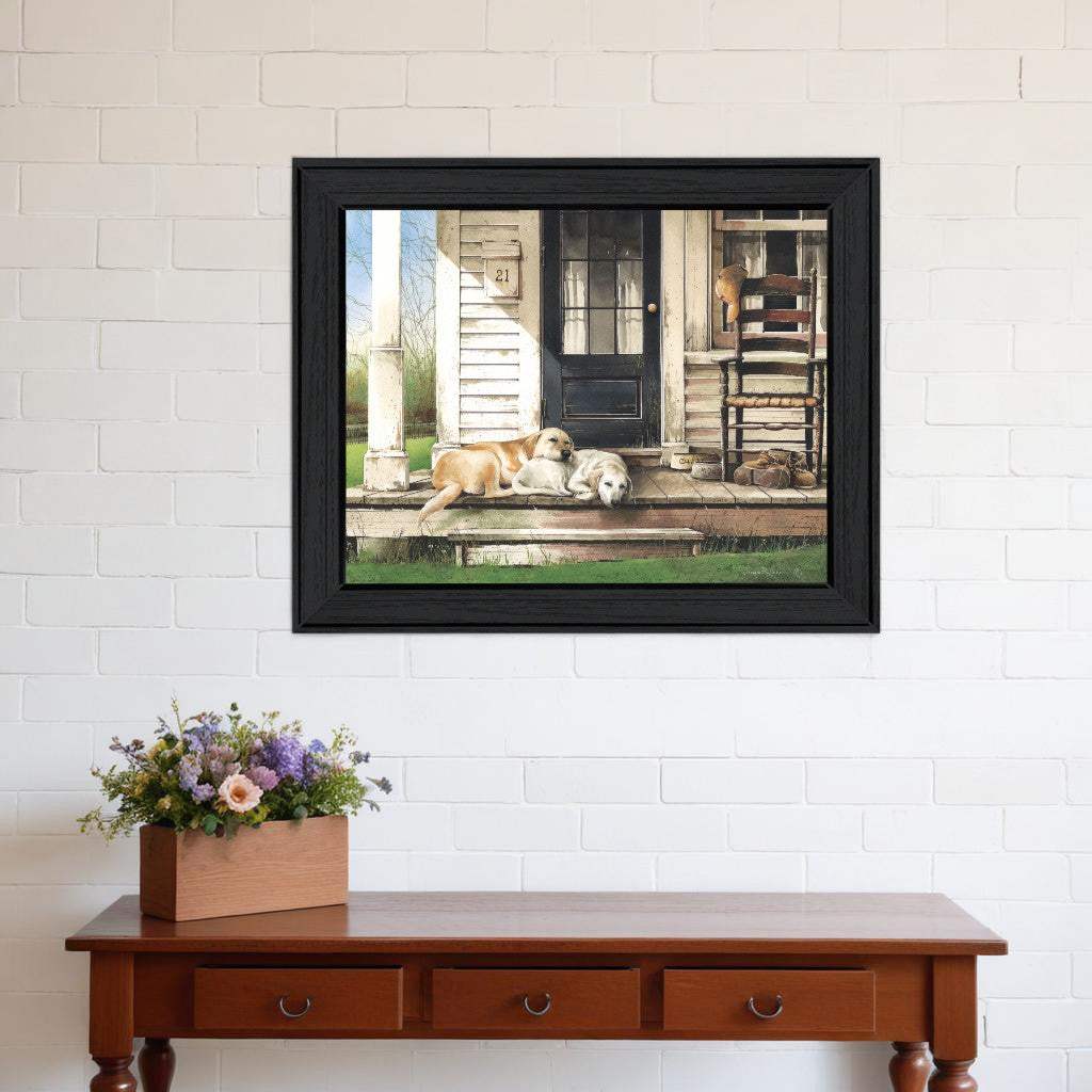 Chase and Molly Black Framed Print Wall Art - Homeroots - Flyclothing LLC