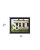 Back Porch Gathering 1 Black Framed Print Wall Art - Homeroots - Flyclothing LLC