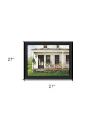 Back Porch Gathering 1 Black Framed Print Wall Art - Homeroots