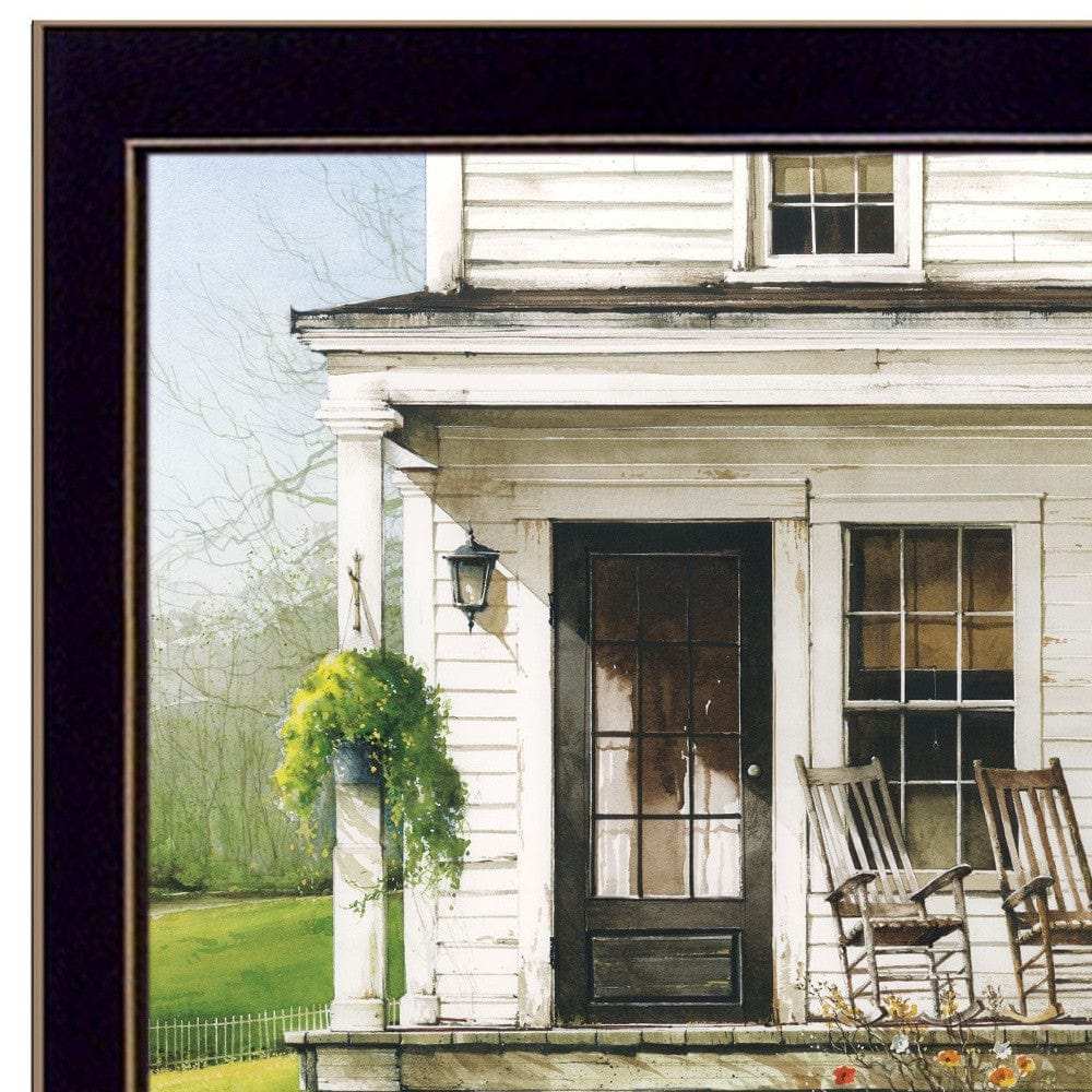 Back Porch Gathering 2 Black Framed Print Wall Art - Homeroots - Flyclothing LLC