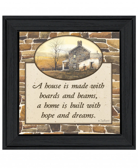 Hope and Dreams 1 Black Framed Print Wall Art - Homeroots