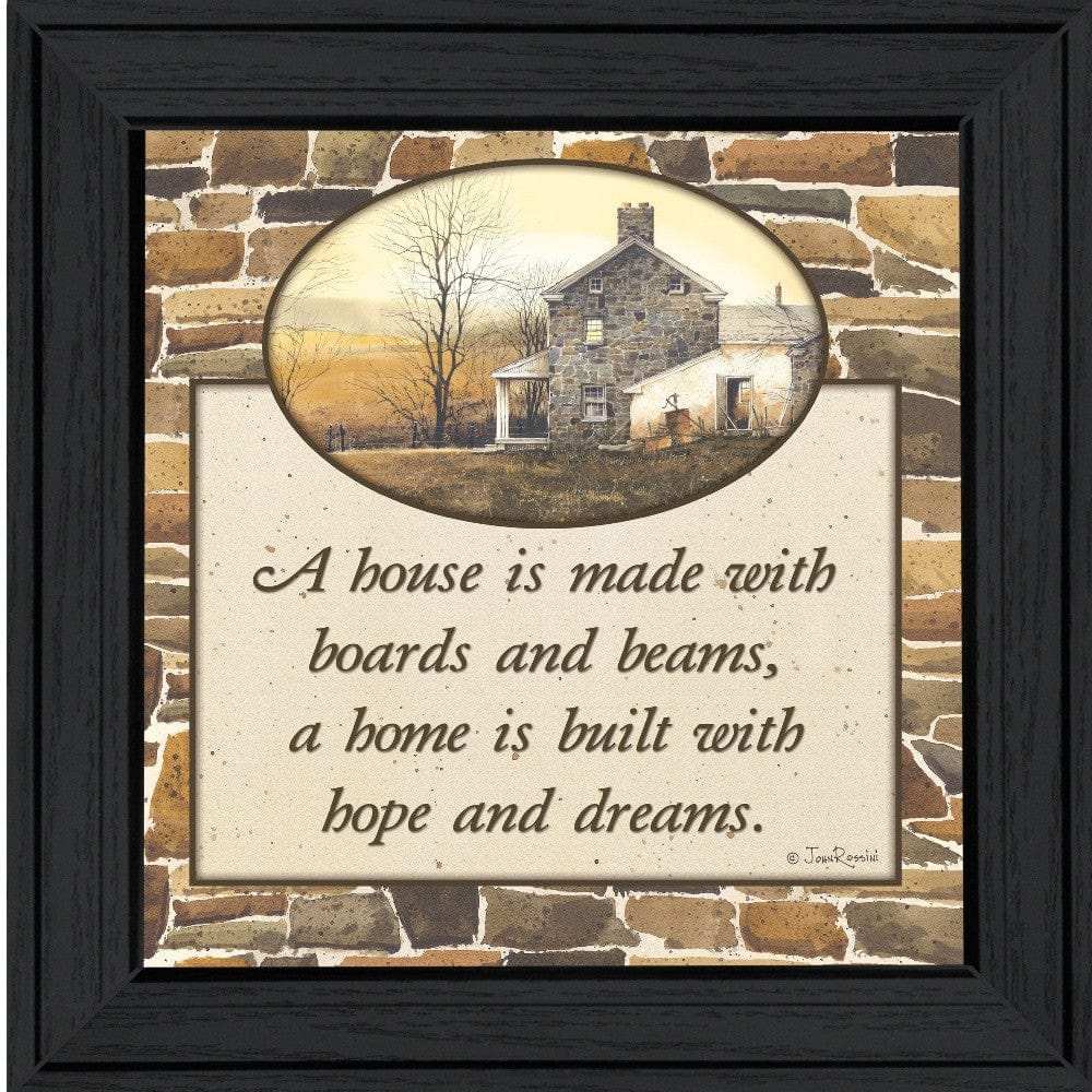 Hope and Dreams 1 Black Framed Print Wall Art - Homeroots - Flyclothing LLC