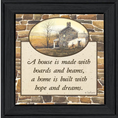 Hope and Dreams 1 Black Framed Print Wall Art - Homeroots