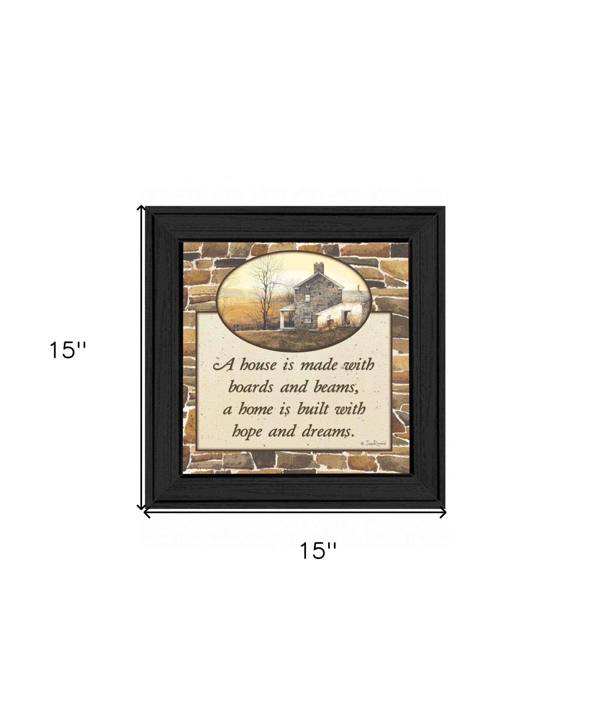 Hope and Dreams 1 Black Framed Print Wall Art - Homeroots
