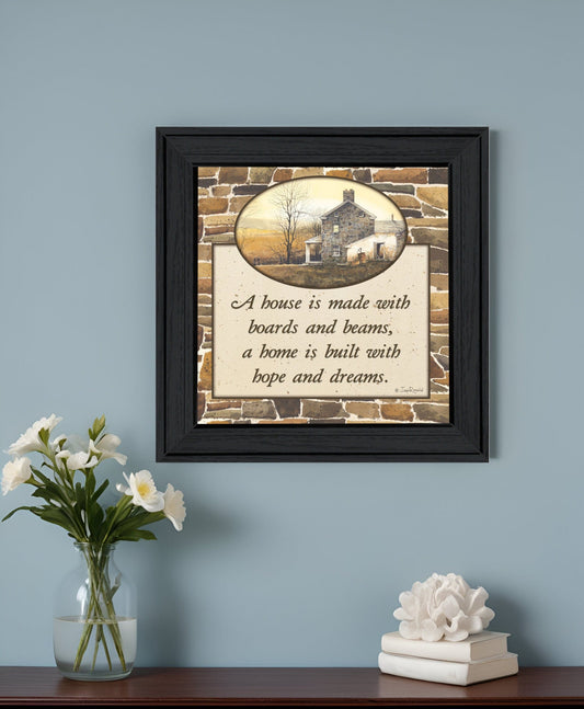 Hope and Dreams 1 Black Framed Print Wall Art - Homeroots