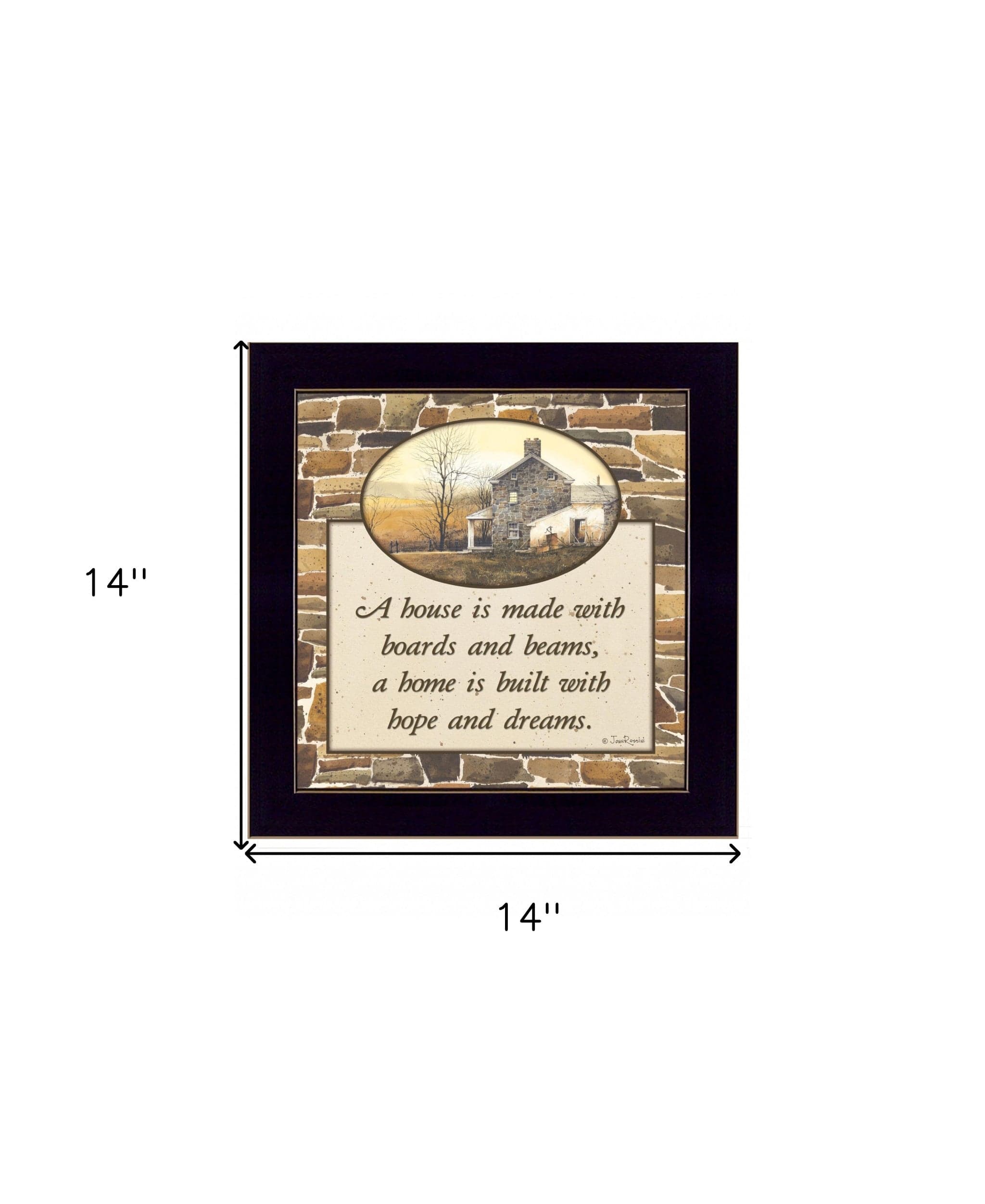 Hope and Dreams 2 Black Framed Print Wall Art - Homeroots