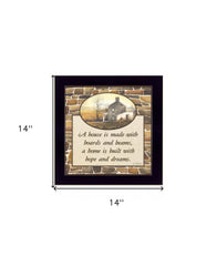 Hope and Dreams 2 Black Framed Print Wall Art - Homeroots