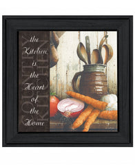Heart of the Home 1 Black Framed Print Kitchen Wall Art - Homeroots