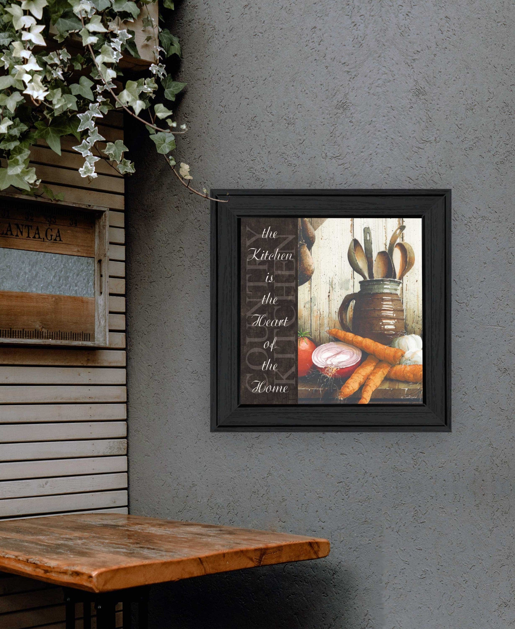 Heart of the Home 1 Black Framed Print Kitchen Wall Art - Homeroots
