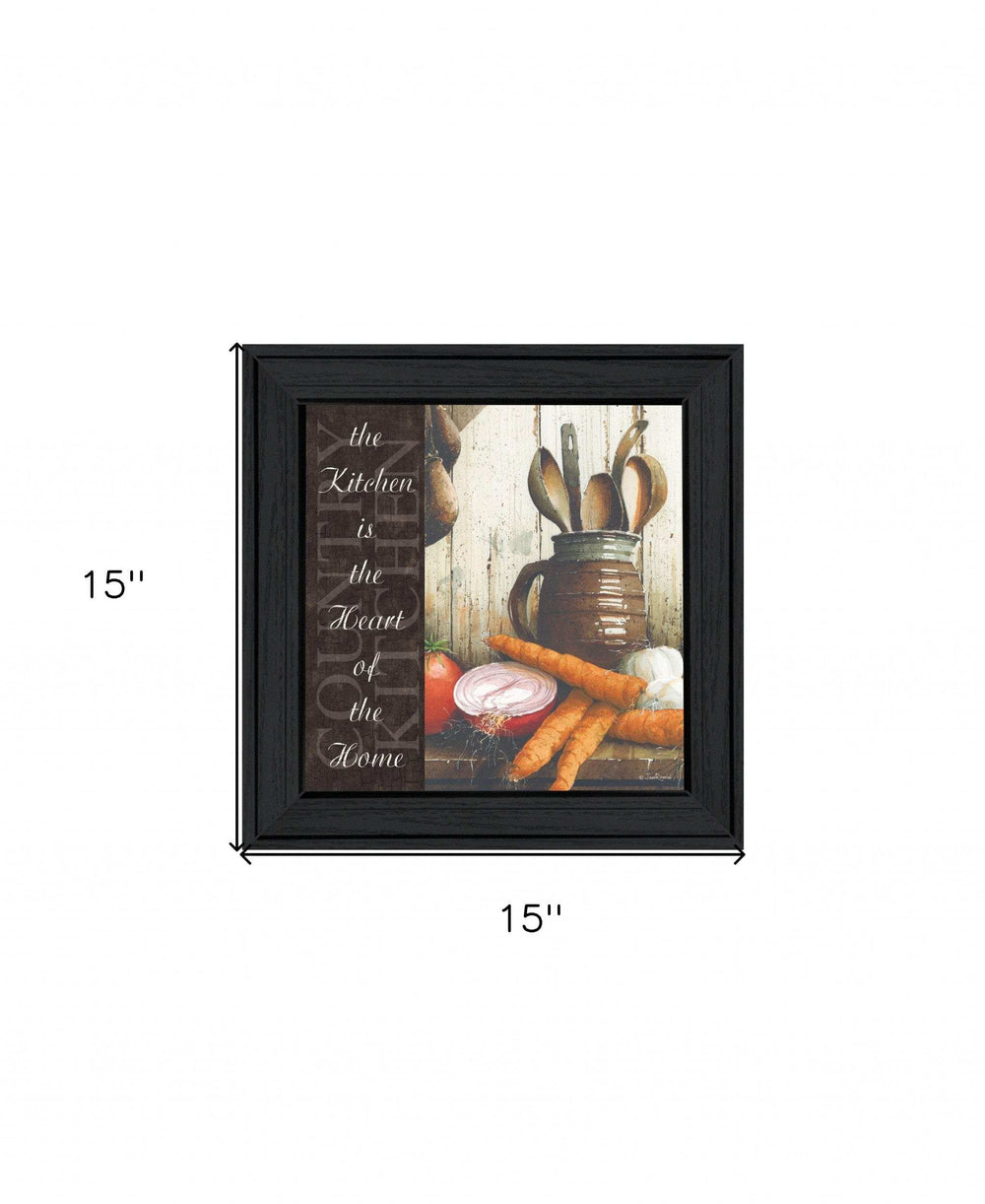 Heart of the Home 1 Black Framed Print Kitchen Wall Art - Homeroots - Flyclothing LLC