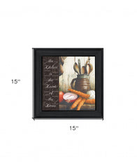 Heart of the Home 1 Black Framed Print Kitchen Wall Art - Homeroots