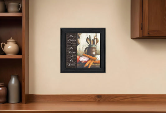 Heart of the Home 1 Black Framed Print Kitchen Wall Art - Homeroots
