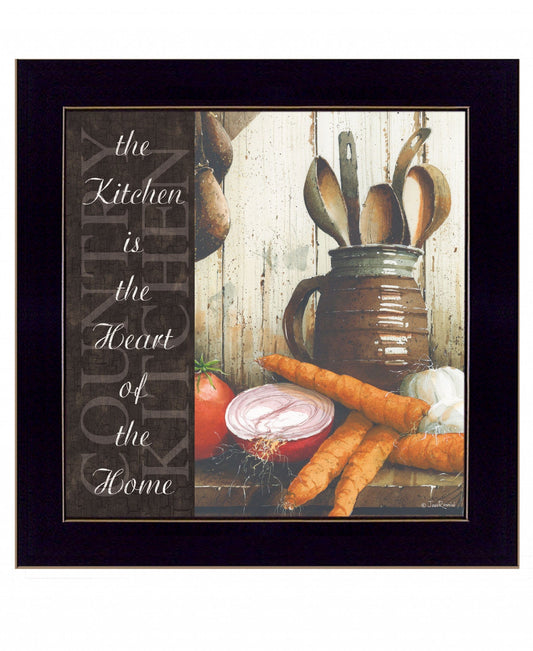 Heart of the Home 2 Black Framed Print Kitchen Wall Art - Homeroots