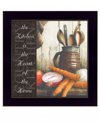 Heart of the Home 2 Black Framed Print Kitchen Wall Art - Homeroots