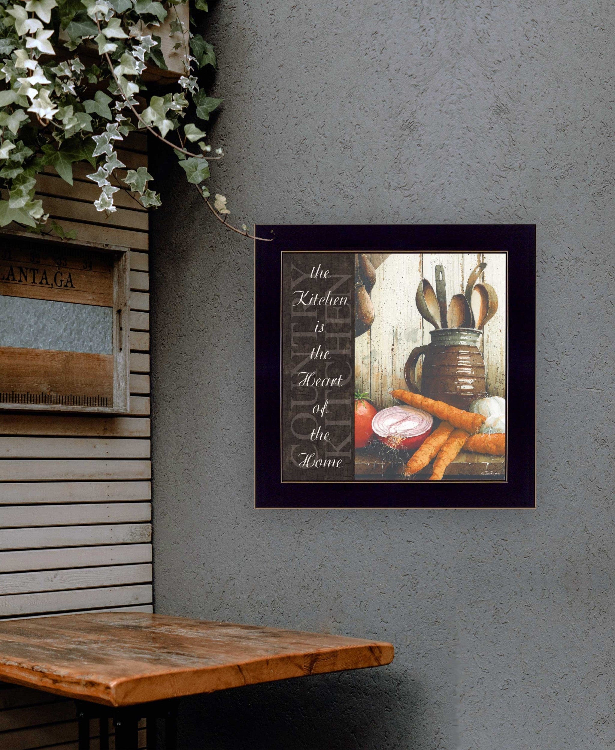 Heart of the Home 2 Black Framed Print Kitchen Wall Art - Homeroots