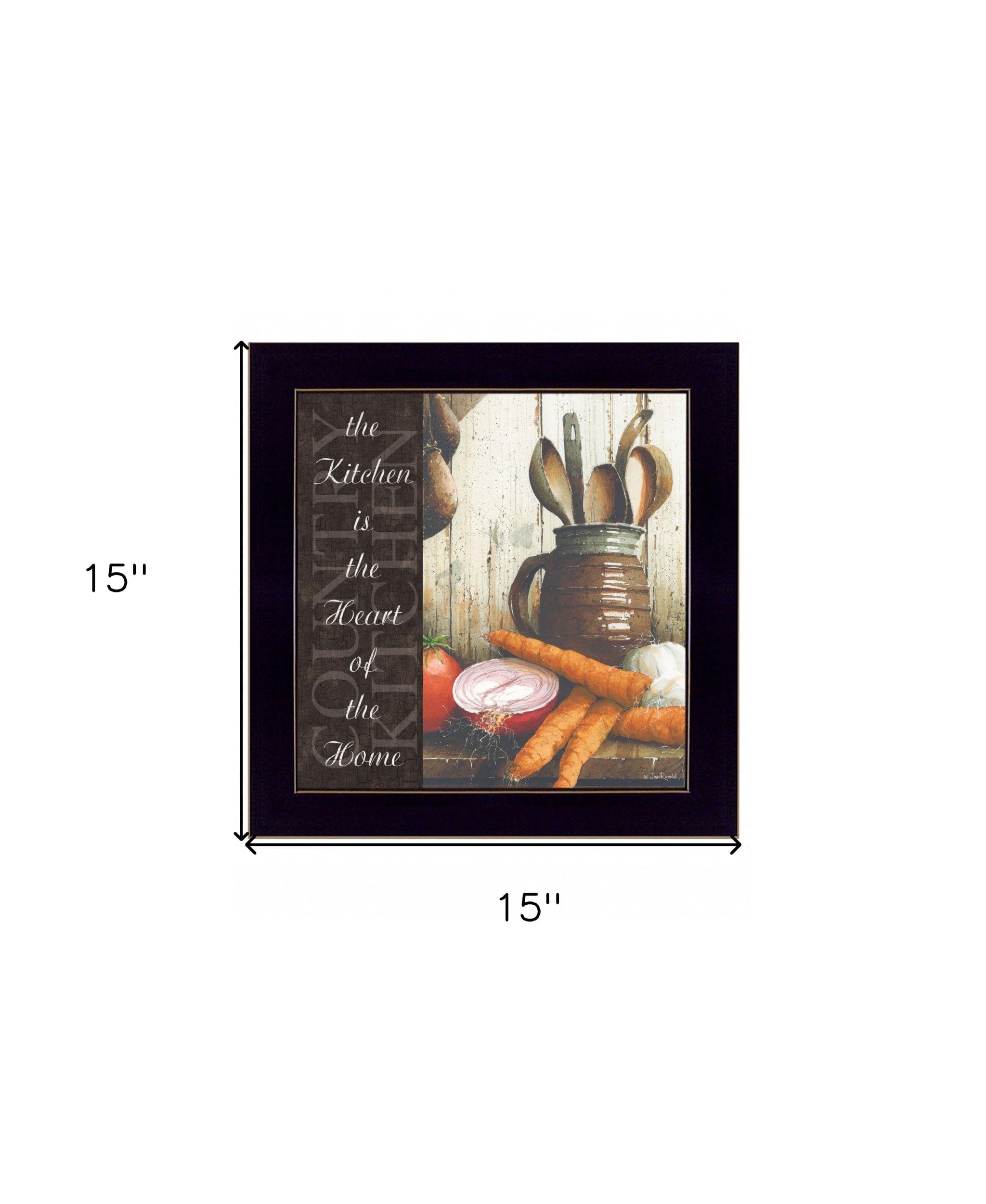 Heart of the Home 2 Black Framed Print Kitchen Wall Art - Homeroots