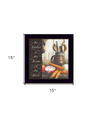 Heart of the Home 2 Black Framed Print Kitchen Wall Art - Homeroots