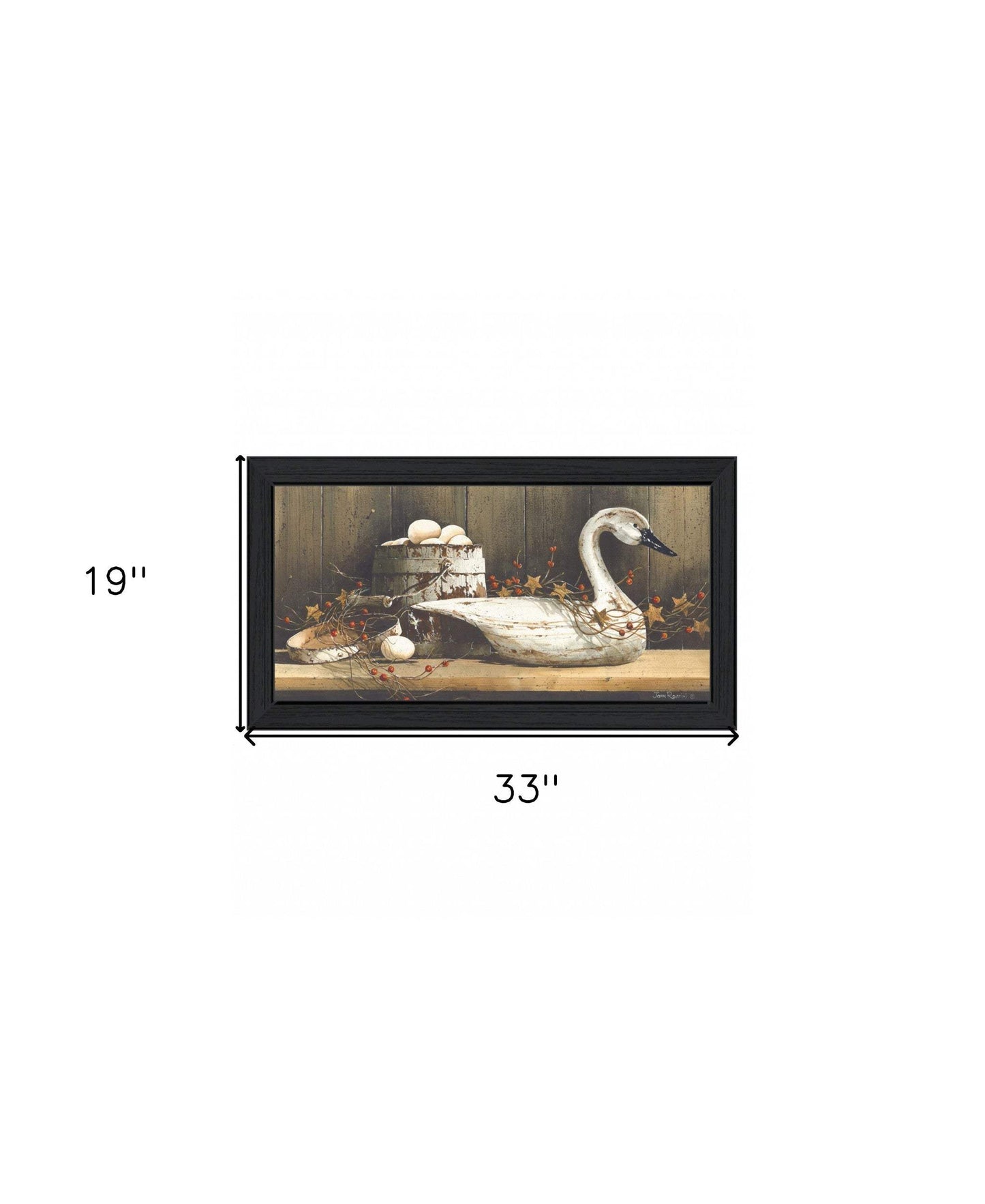 Country Charm Black Framed Print Wall Art - Homeroots - Flyclothing LLC