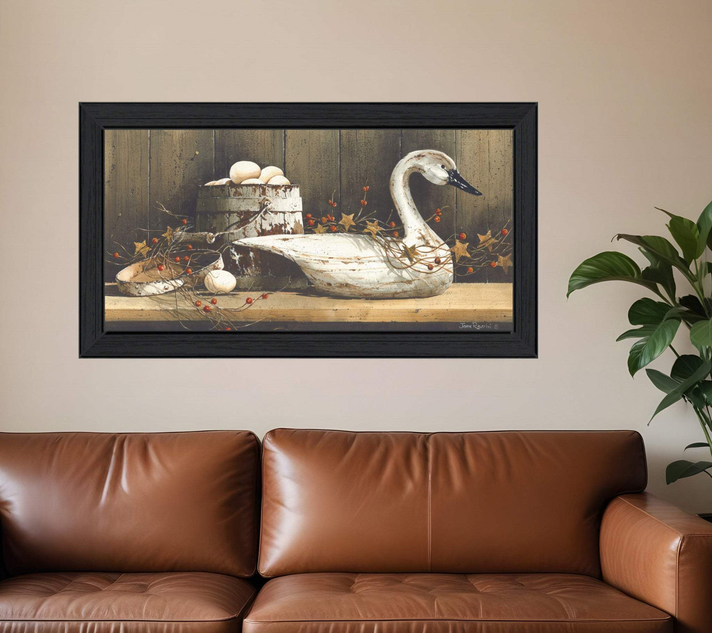 Country Charm Black Framed Print Wall Art - Homeroots - Flyclothing LLC