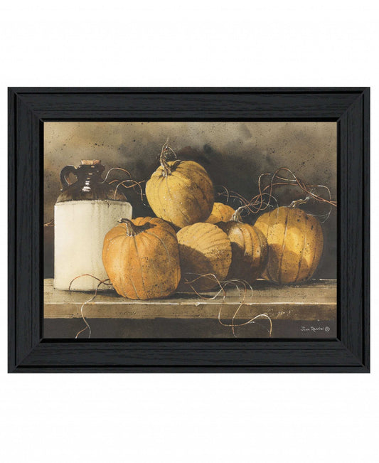 Jugs and Pumpkins 1 Black Framed Print Wall Art - Homeroots - Flyclothing LLC