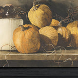 Jugs and Pumpkins 1 Black Framed Print Wall Art - Homeroots