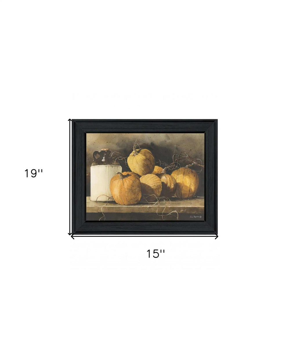 Jugs and Pumpkins 1 Black Framed Print Wall Art - Homeroots - Flyclothing LLC