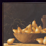 Pears and Crocks 2 Black Framed Print Wall Art - Homeroots