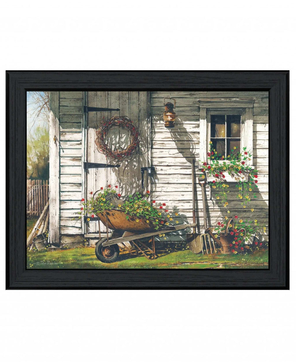 Spring Cleaning 3 Black Framed Print Wall Art - Homeroots - Flyclothing LLC