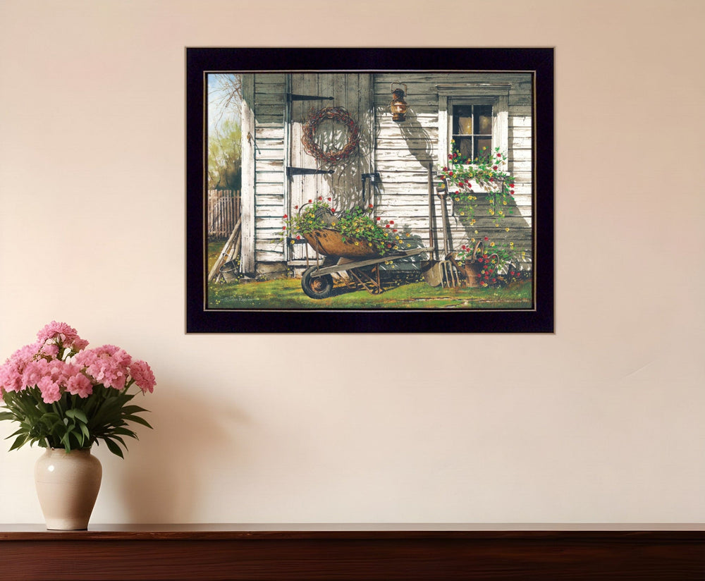 Spring Cleaning 4 Black Framed Print Wall Art - Homeroots