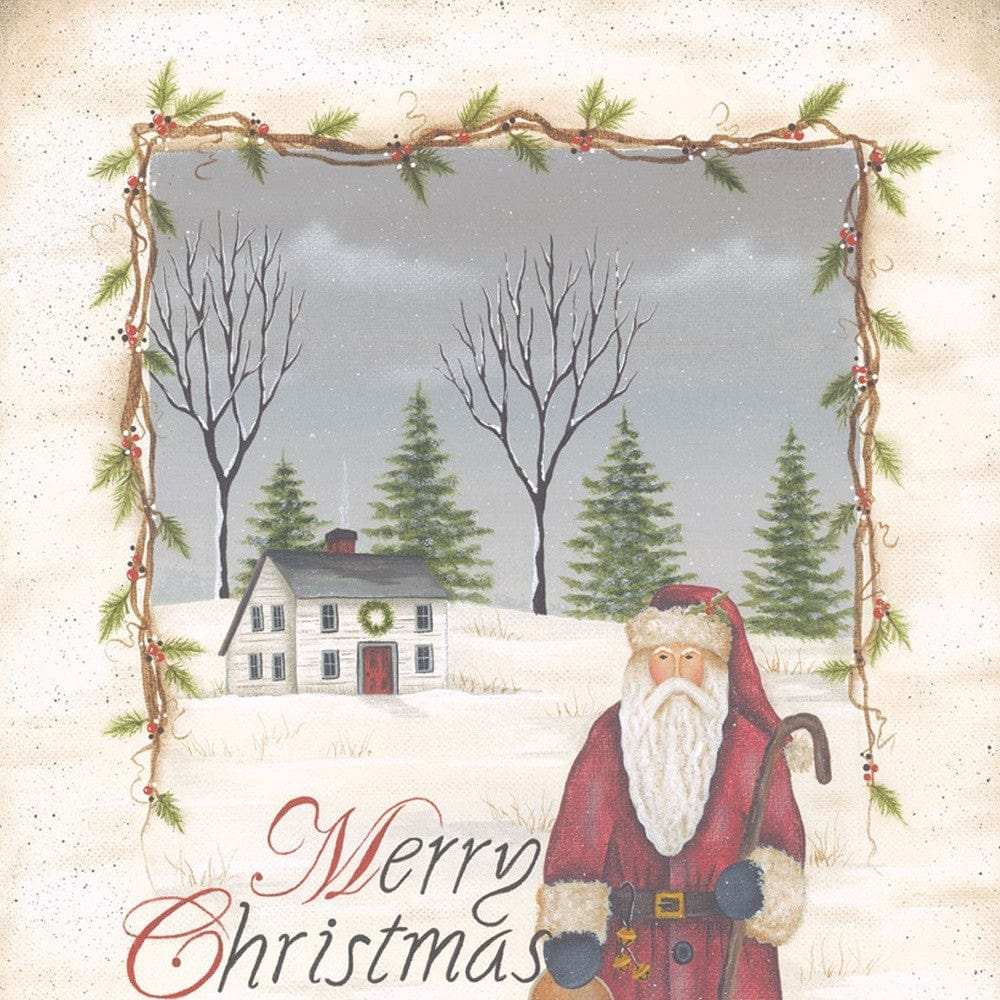 Merry Christmas White Framed Print Wall Art - Homeroots - Flyclothing LLC