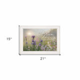 Bloom where you are planted 1 White Framed Print Wall Art - Homeroots - Flyclothing LLC