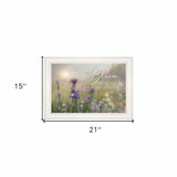 Bloom where you are planted 1 White Framed Print Wall Art - Homeroots - Flyclothing LLC